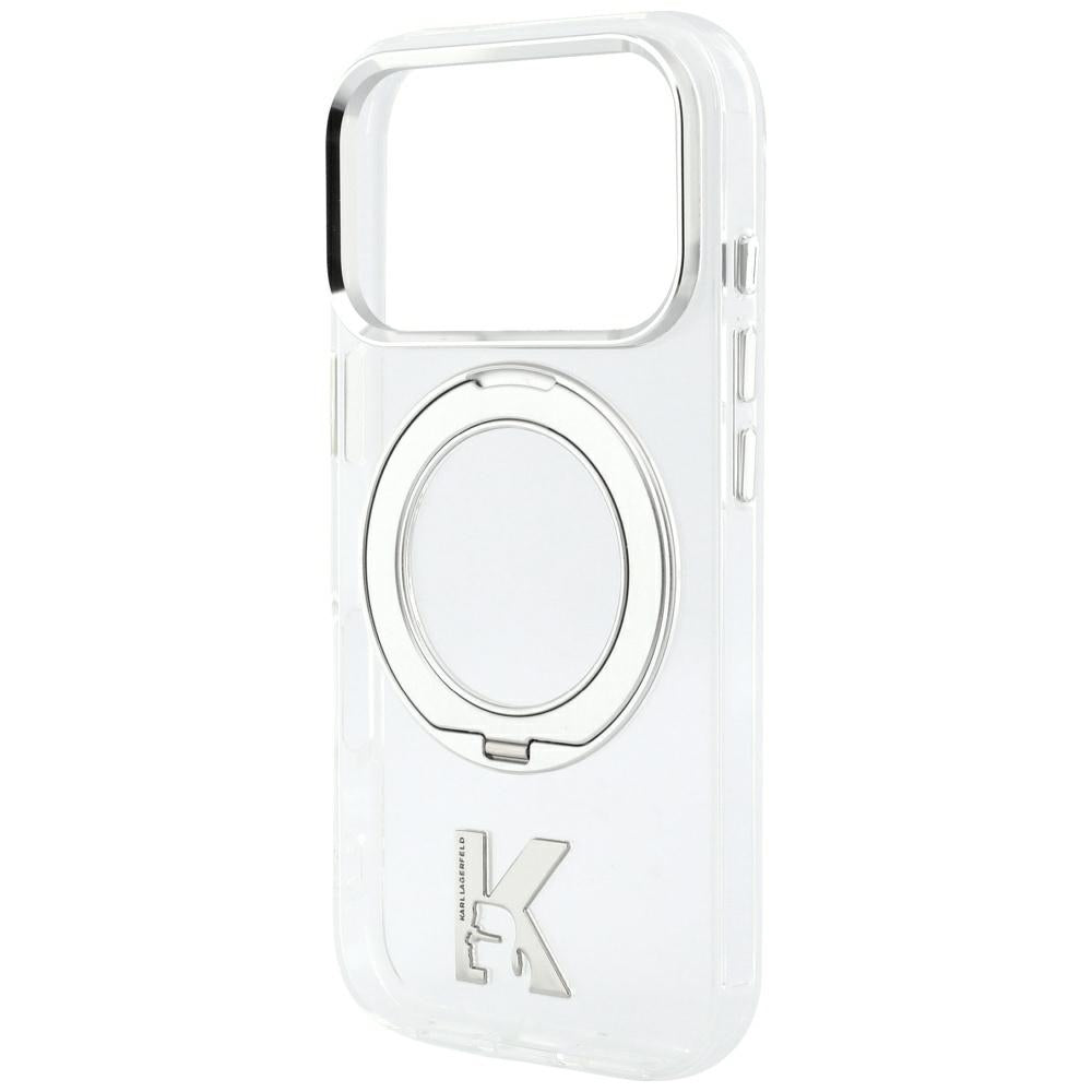 MagSafe futrola za Apple iPhone 18 Pro Max / 17 Pro Max, Karl Lagerfeld, IML Ring Stand Kameo Metal, Providna