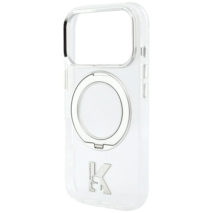 MagSafe futrola za Apple iPhone 18 Pro Max / 17 Pro Max, Karl Lagerfeld, IML Ring Stand Kameo Metal, Providna