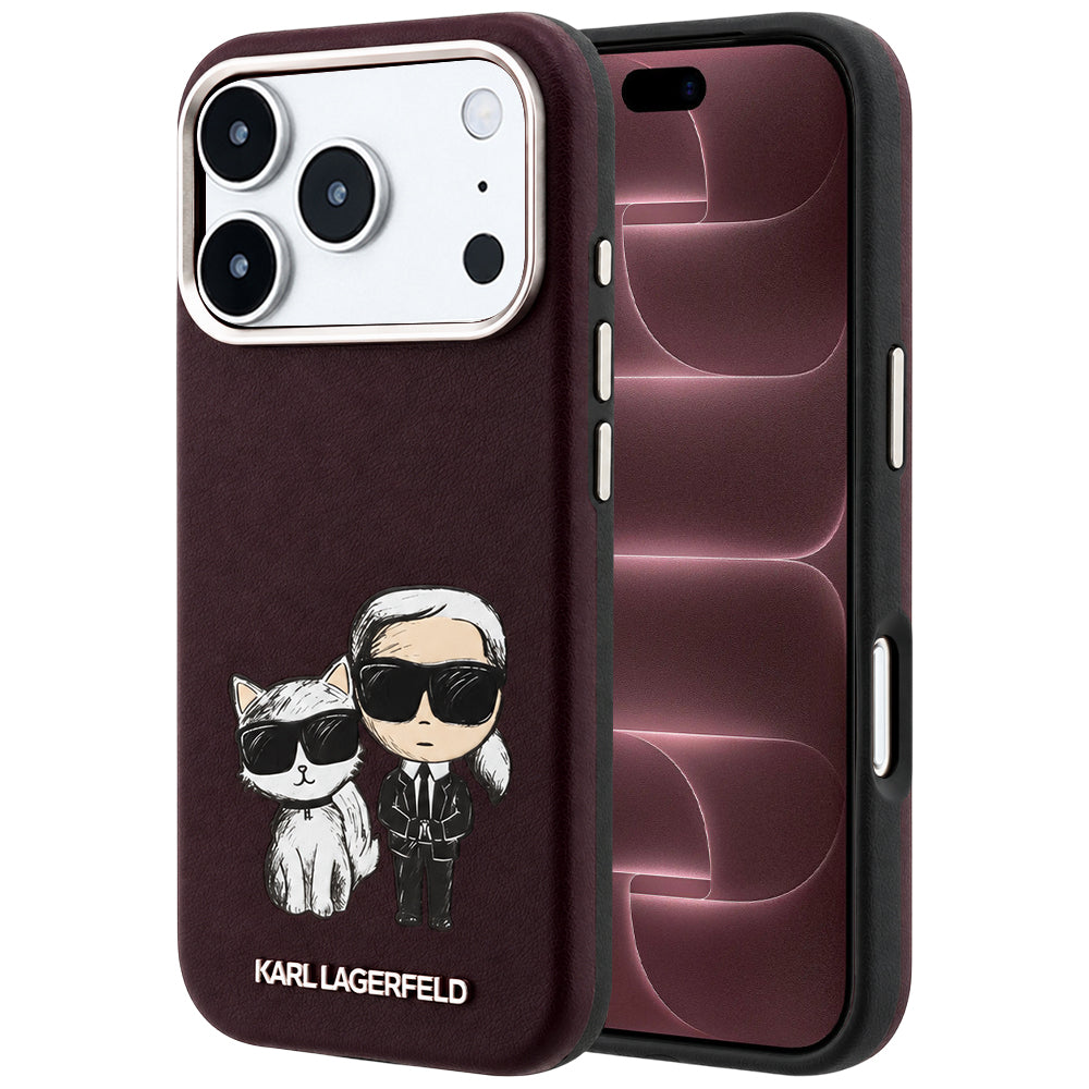 MagSafe futrola za Apple iPhone 18 Pro Max / 17 Pro Max, Karl Lagerfeld, KC Bodies Sketch, Bordo