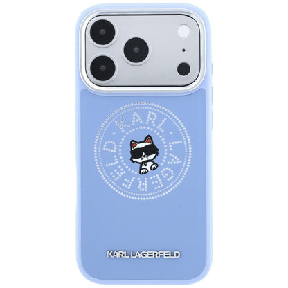 MagSafe maska za Apple iPhone 18 Pro Max / 17 Pro Max, Karl Lagerfeld, Point and Choupette Sketch, plava