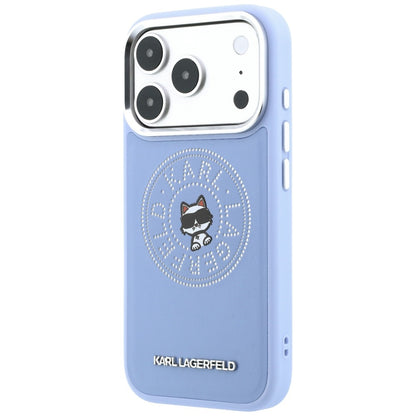 MagSafe maska za Apple iPhone 18 Pro Max / 17 Pro Max, Karl Lagerfeld, Point and Choupette Sketch, plava
