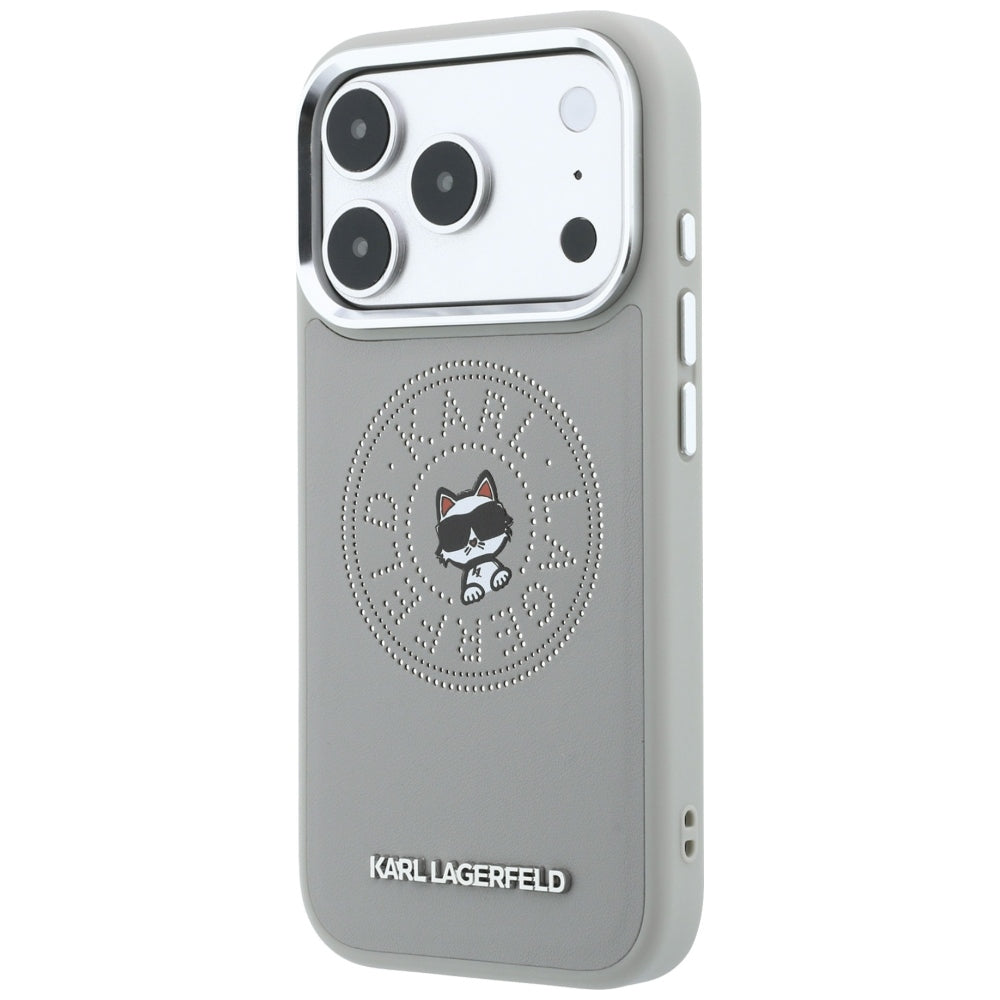 MagSafe futrola za Apple iPhone 18 Pro Max / 17 Pro Max, Karl Lagerfeld, Point and Choupette Sketch, Siva