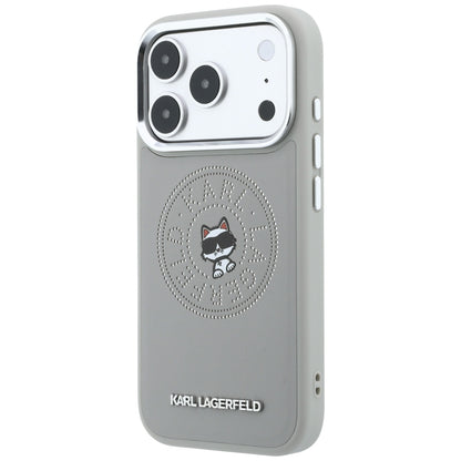 MagSafe futrola za Apple iPhone 18 Pro Max / 17 Pro Max, Karl Lagerfeld, Point and Choupette Sketch, Siva