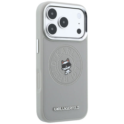 MagSafe futrola za Apple iPhone 18 Pro Max / 17 Pro Max, Karl Lagerfeld, Point and Choupette Sketch, Siva