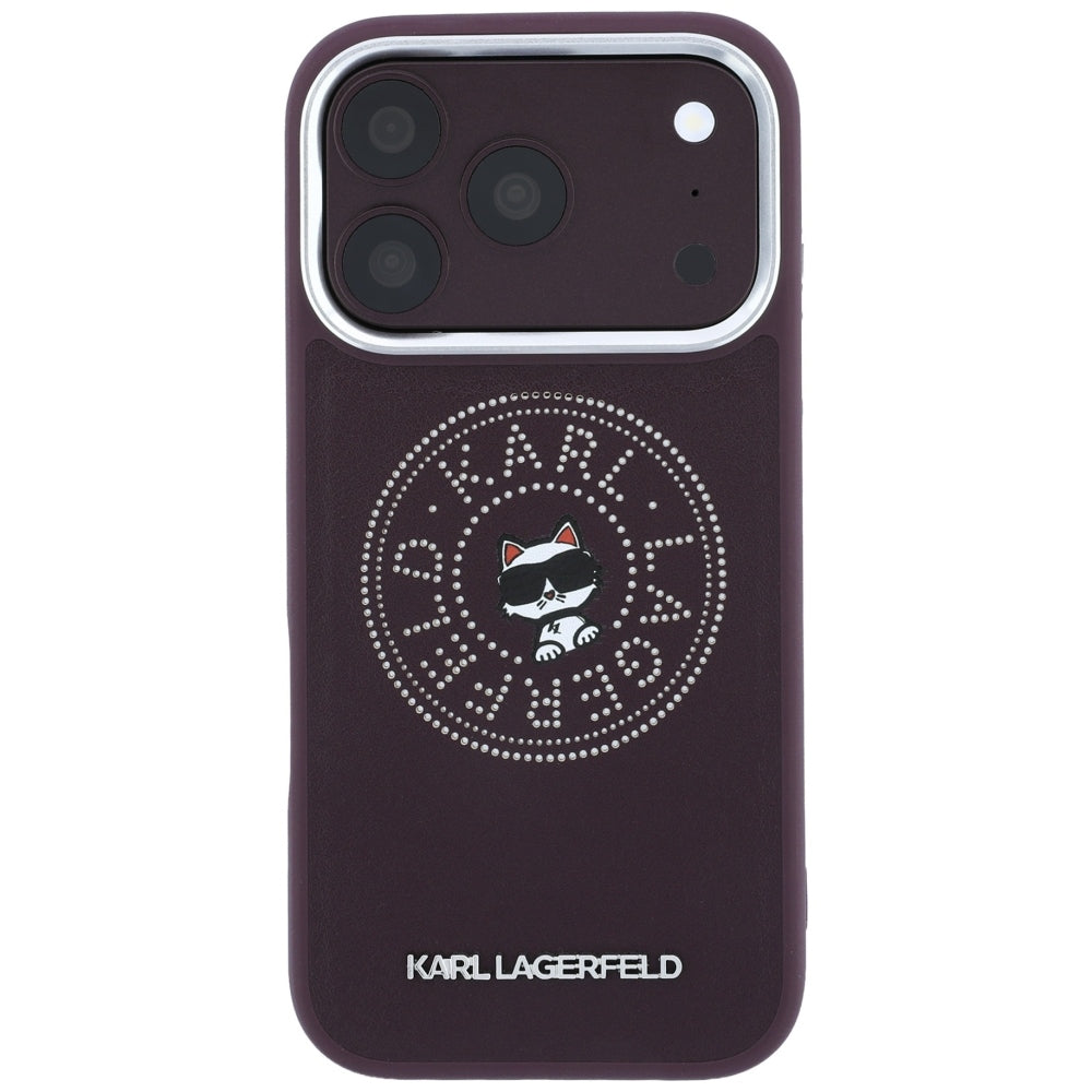 MagSafe futrola za Apple iPhone 18 Pro Max / 17 Pro Max, Karl Lagerfeld, Point and Choupette Sketch, Bordo