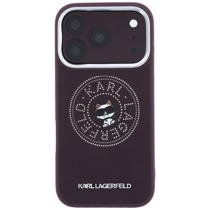 MagSafe futrola za Apple iPhone 18 Pro Max / 17 Pro Max, Karl Lagerfeld, Point and Choupette Sketch, Bordo