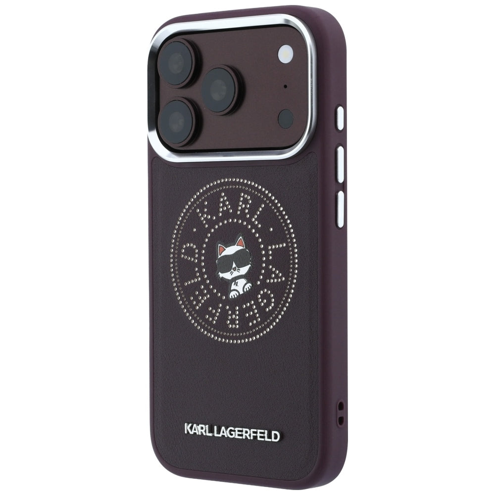 MagSafe futrola za Apple iPhone 18 Pro Max / 17 Pro Max, Karl Lagerfeld, Point and Choupette Sketch, Bordo
