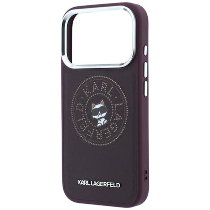 MagSafe futrola za Apple iPhone 18 Pro Max / 17 Pro Max, Karl Lagerfeld, Point and Choupette Sketch, Bordo