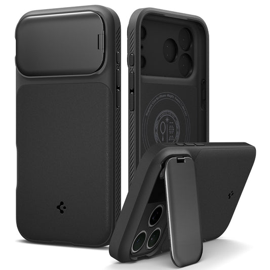 MagSafe futrola za Apple iPhone 18 Pro Max / 17 Pro Max, Spigen, Optik Armor, Crna ACS09900
