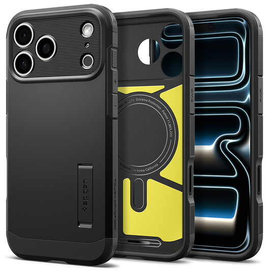 MagSafe futrola za Apple iPhone 18 Pro Max / 17 Pro Max, Spigen, Tough Armor T, Crna ACS12136