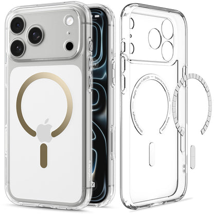 MagSafe futrola za Apple iPhone 18 Pro Max / 17 Pro Max, Spigen, Ultra Hybrid, Zlatno Providna ACS12120