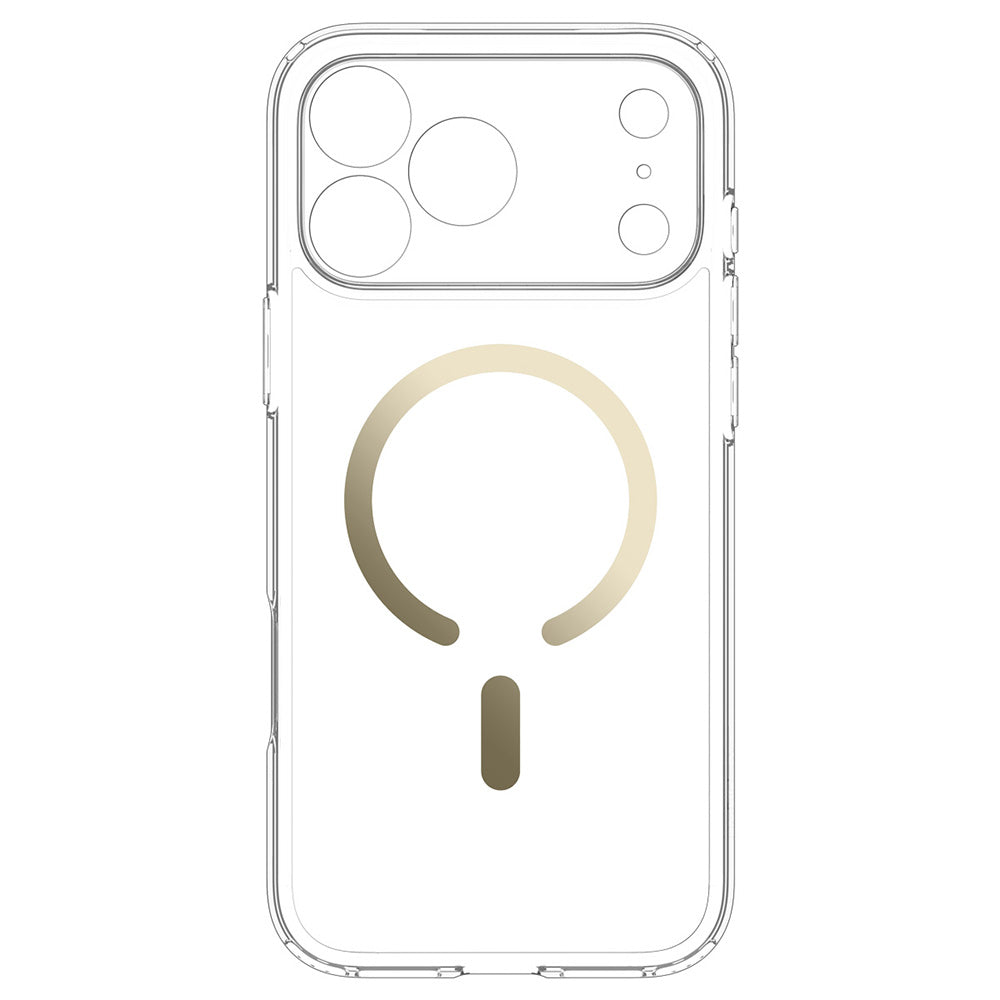 MagSafe futrola za Apple iPhone 18 Pro Max / 17 Pro Max, Spigen, Ultra Hybrid, Zlatno Providna ACS12120