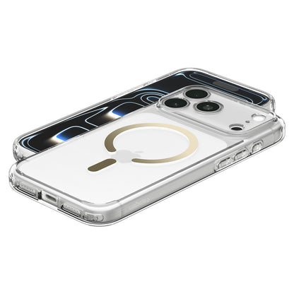 MagSafe futrola za Apple iPhone 18 Pro Max / 17 Pro Max, Spigen, Ultra Hybrid, Zlatno Providna ACS12120