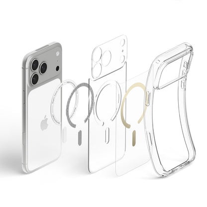 MagSafe futrola za Apple iPhone 18 Pro Max / 17 Pro Max, Spigen, Ultra Hybrid, Zlatno Providna ACS12120