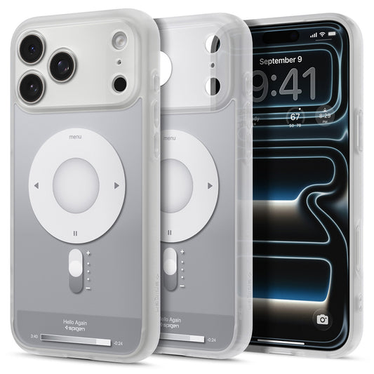 MagSafe futrola za Apple iPhone 18 Pro Max / 17 Pro Max, Spigen, Ultra Hybrid Classic, Srebrna ACS12130