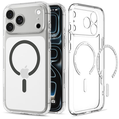 MagSafe futrola za Apple iPhone 18 Pro Max / 17 Pro Max, Spigen, Ultra Hybrid, Siva Providna ACS12119