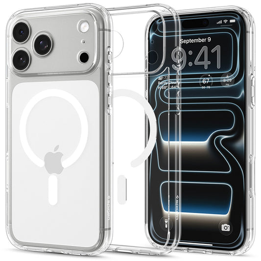 MagSafe futrola za Apple iPhone 18 Pro Max / 17 Pro Max, Spigen, Ultra Hybrid, Providna Bela ACS12118