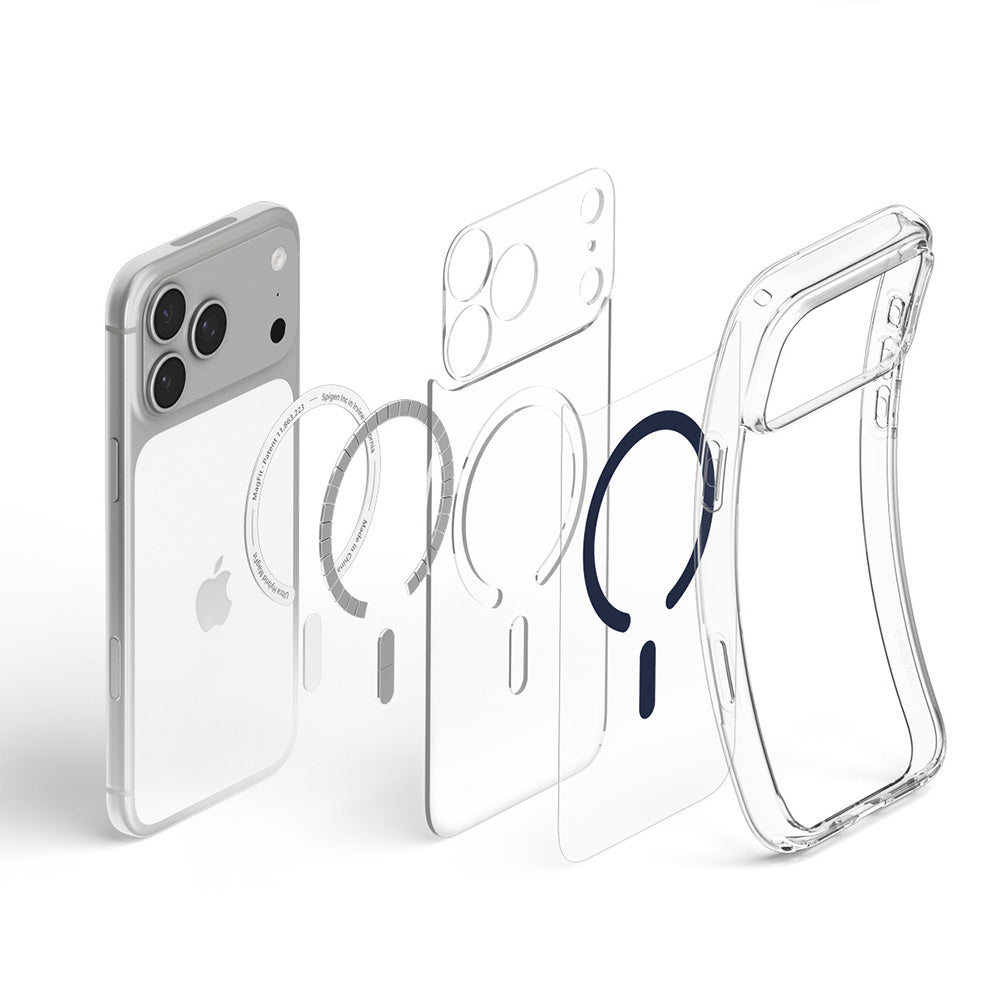 MagSafe futrola za Apple iPhone 18 Pro Max / 17 Pro Max, Spigen, Ultra Hybrid, Providna Tamnoplava ACS12121