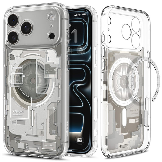 MagSafe futrola za Apple iPhone 18 Pro Max / 17 Pro Max, Spigen, Ultra Hybrid Zero One, Siva ACS12127