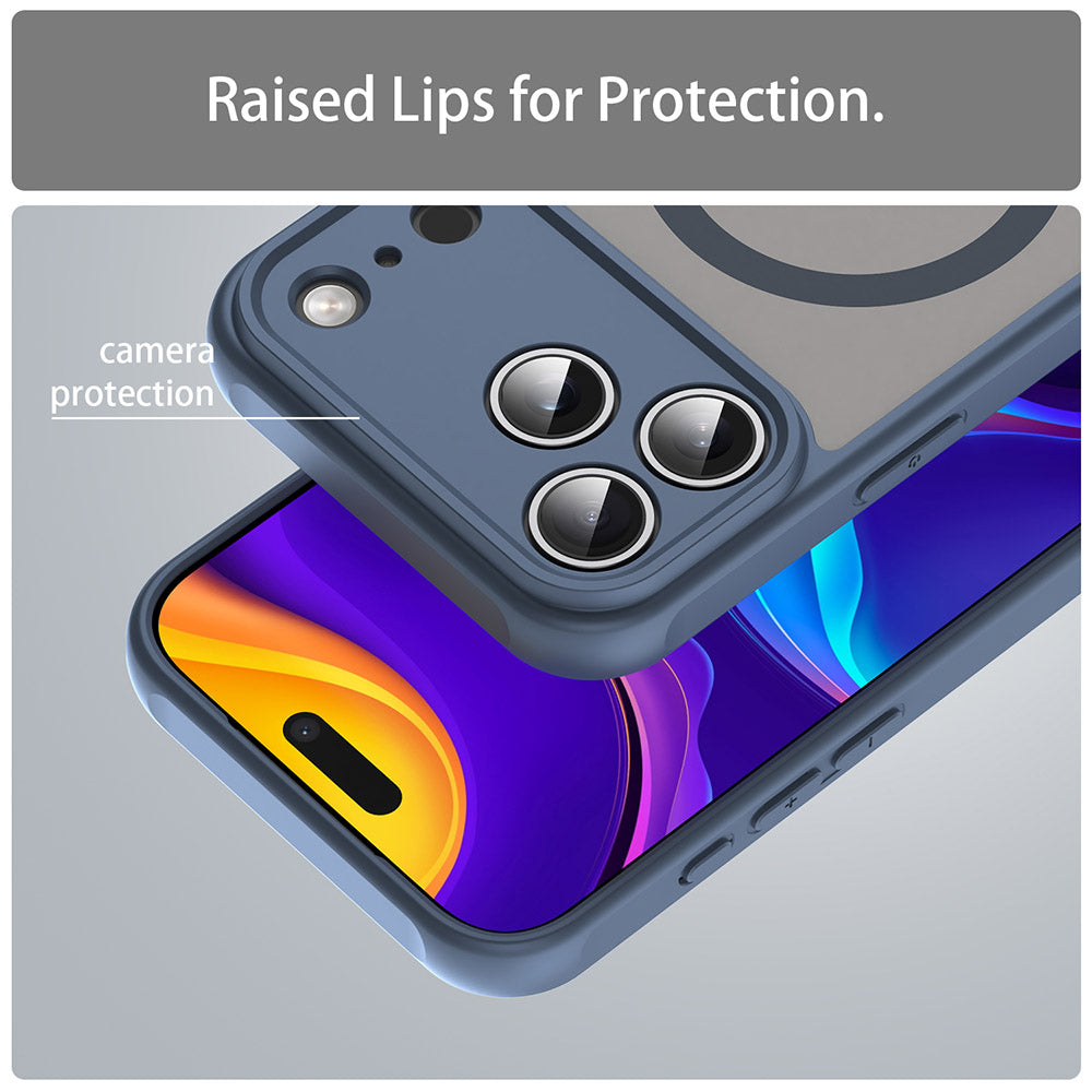 MagSafe futrola za Apple iPhone 18 Pro Max / 17 Pro Max, Techsuit, HaloFrost II, Tamnoplava