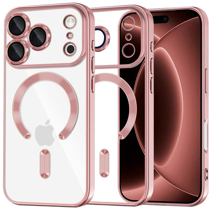 MagSafe futrola za Apple iPhone 18 Pro Max / 17 Pro Max, Techsuit, Luxury Crystal, Roze