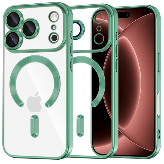 MagSafe futrola za Apple iPhone 18 Pro Max / 17 Pro Max, Techsuit, Luxury Crystal, Svetlo Zelena