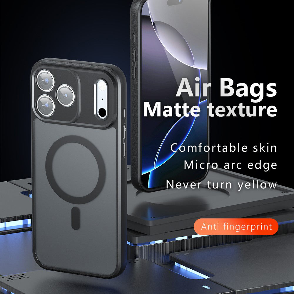 MagSafe futrola za Apple iPhone 18 Pro Max / 17 Pro Max, Techsuit, PureFrost, Crna Satenska
