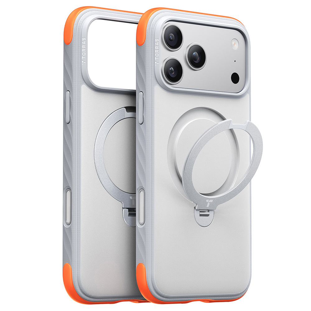 MagSafe futrola za Apple iPhone 18 Pro Max / 17 Pro Max, Torras, Ostand Q3 Rugged, Bela