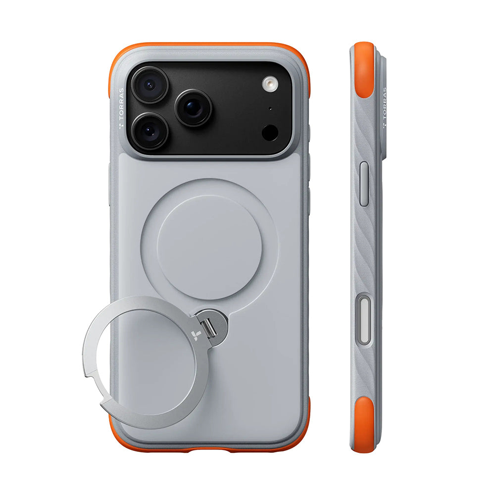 MagSafe futrola za Apple iPhone 18 Pro Max / 17 Pro Max, Torras, Ostand Q3 Rugged, Bela