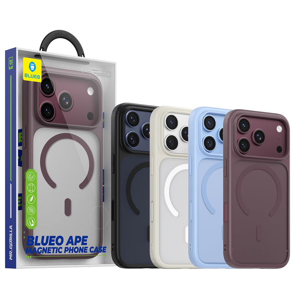 MagSafe maska za Apple iPhone 18 Pro Max, Blueo, APE Anti-Drop, bordo