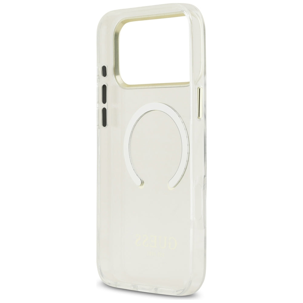 MagSafe futrola za Apple iPhone 18 Pro Max, Guess, Metal Outline, Zlatna