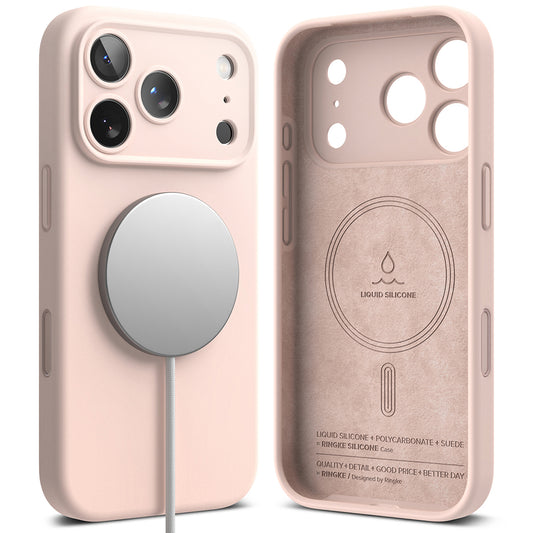 MagSafe futrola za Apple iPhone 18 Pro Max, Ringke, Silikonska, Roze