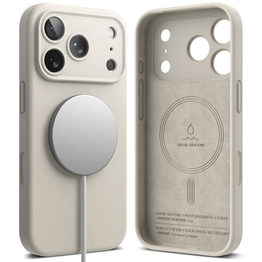 MagSafe futrola za Apple iPhone 18 Pro, Ringke, Silikonska, Krem