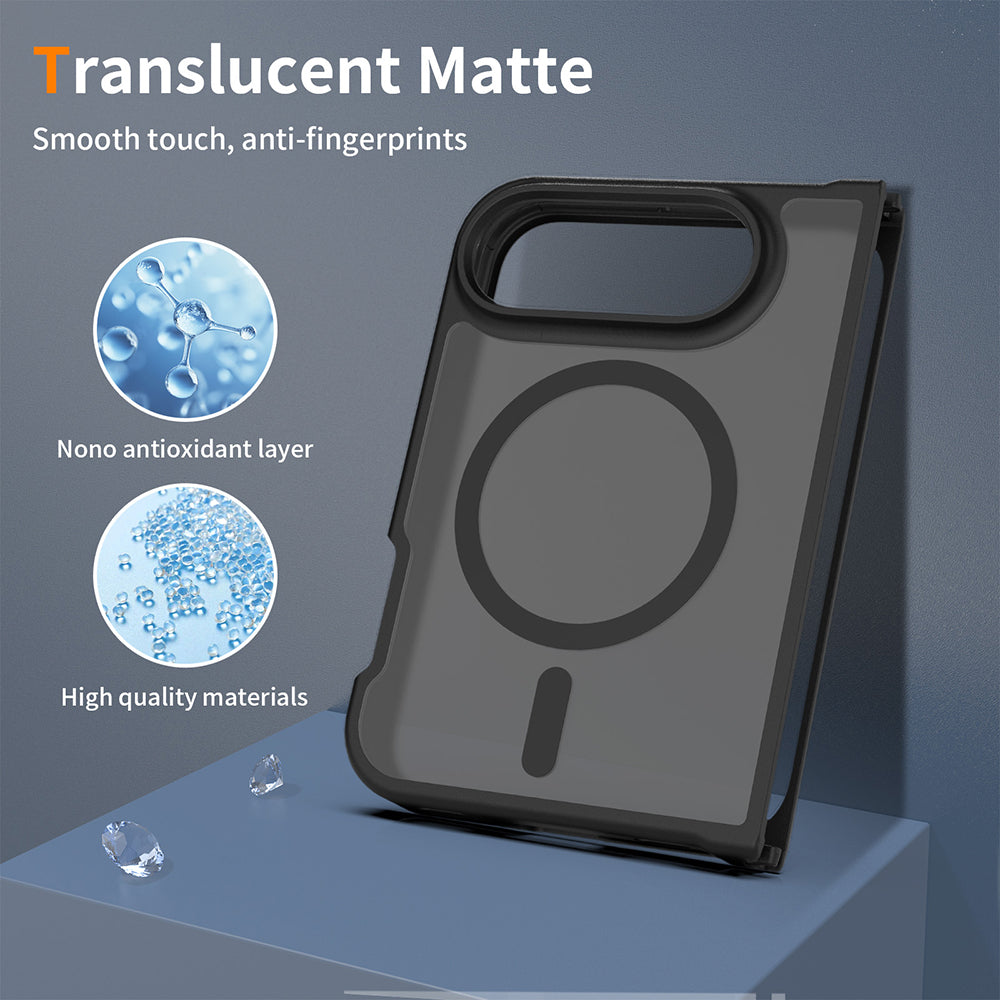 Maska MagSafe za Apple iPhone Duo, Techsuit, PureFrost, satensko crna