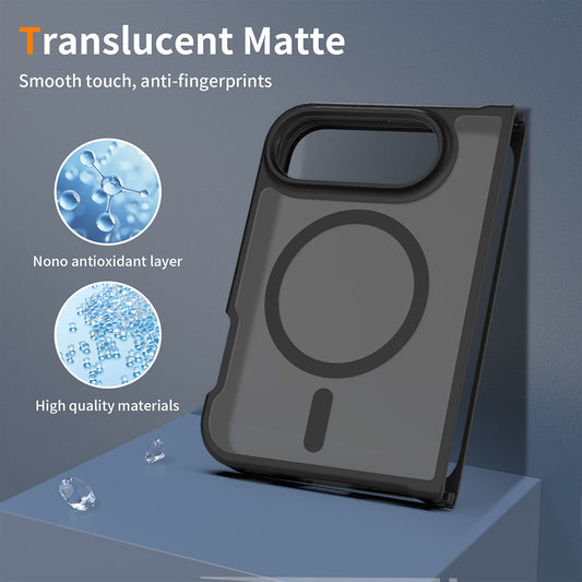 Maska MagSafe za Apple iPhone Duo, Techsuit, PureFrost, satensko crna