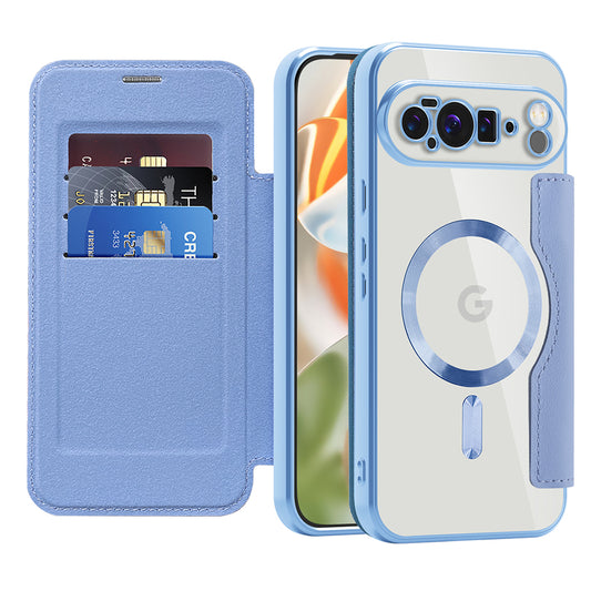 MagSafe futrola za Google Pixel 10 Pro XL, Techsuit, SmartMag Book, Plava