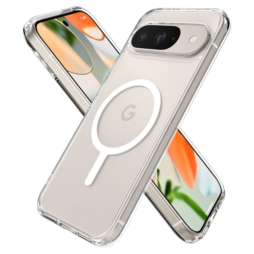 Futrola MagSafe za Google Pixel 9 / 9 Pro, Spigen, Ultra Hybrid Metal Ring, Transparentna ACS07686