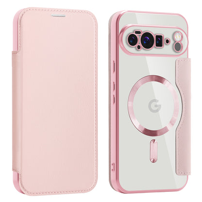 MagSafe futrola za Google Pixel 10 Pro XL, Techsuit, SmartMag Book, Roze