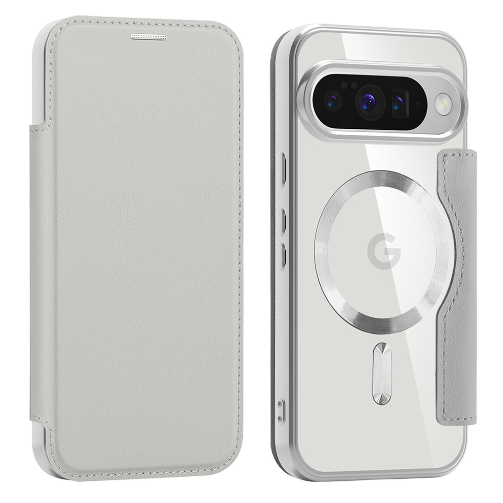 MagSafe futrola za Google Pixel 10 Pro / 10, Techsuit, SmartMag Book, Siva