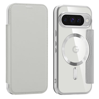 MagSafe futrola za Google Pixel 10 Pro / 10, Techsuit, SmartMag Book, Siva
