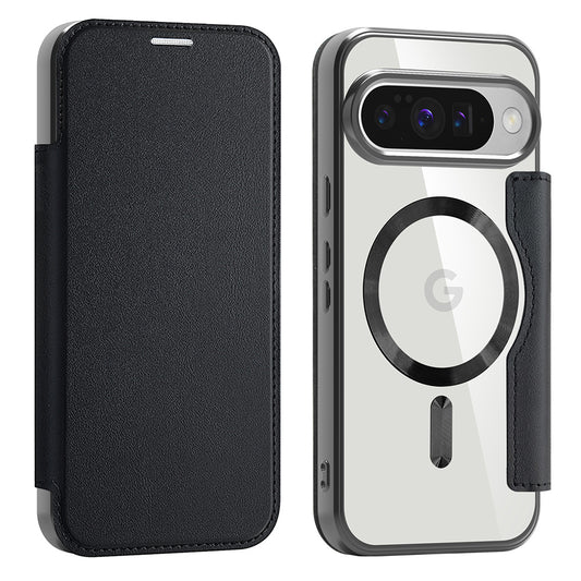 MagSafe futrola za Google Pixel 10 Pro / 10, Techsuit, SmartMag Book, Crna