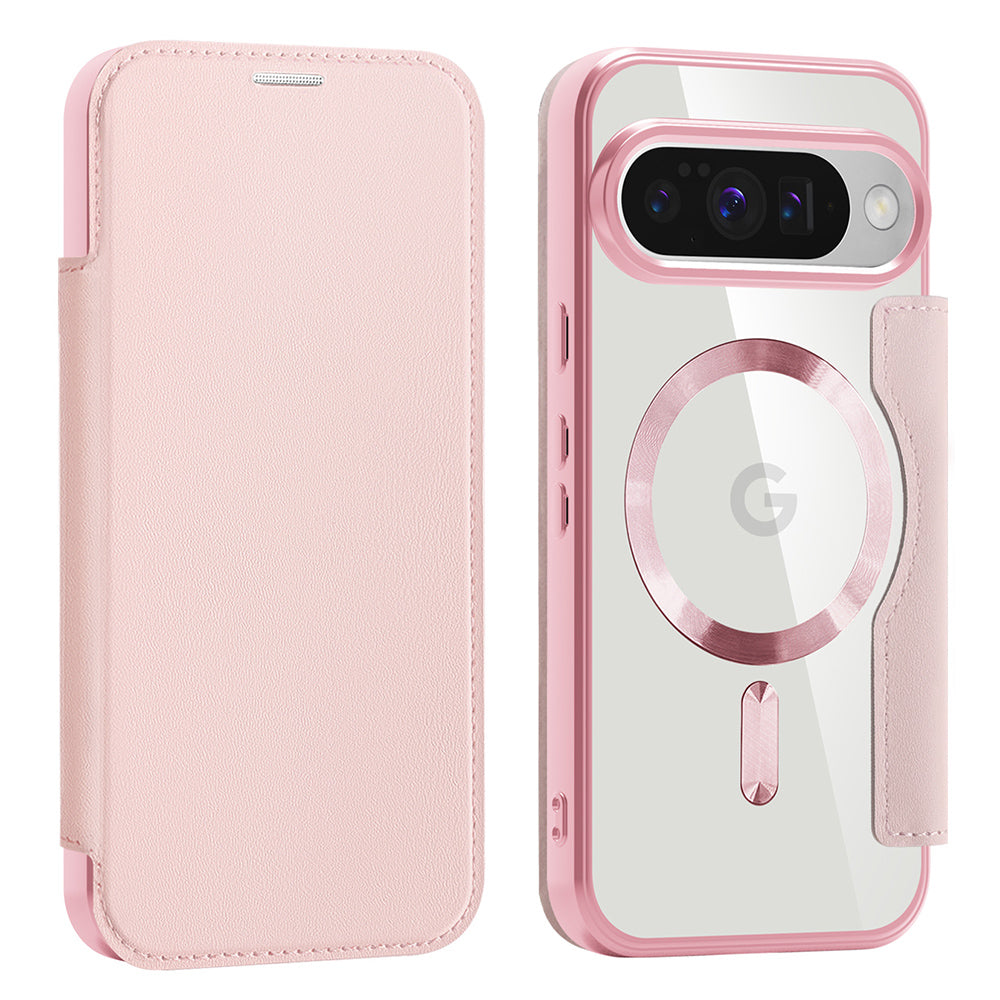 MagSafe futrola za Google Pixel 10 Pro / 10, Techsuit, SmartMag Book, Roze