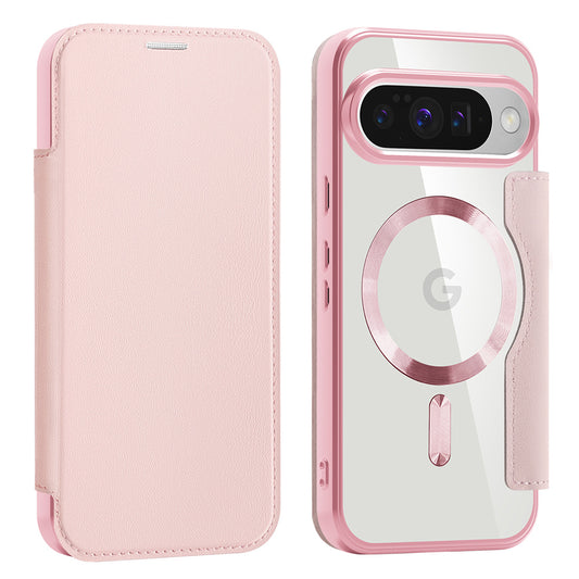 MagSafe futrola za Google Pixel 10 Pro / 10, Techsuit, SmartMag Book, Roze