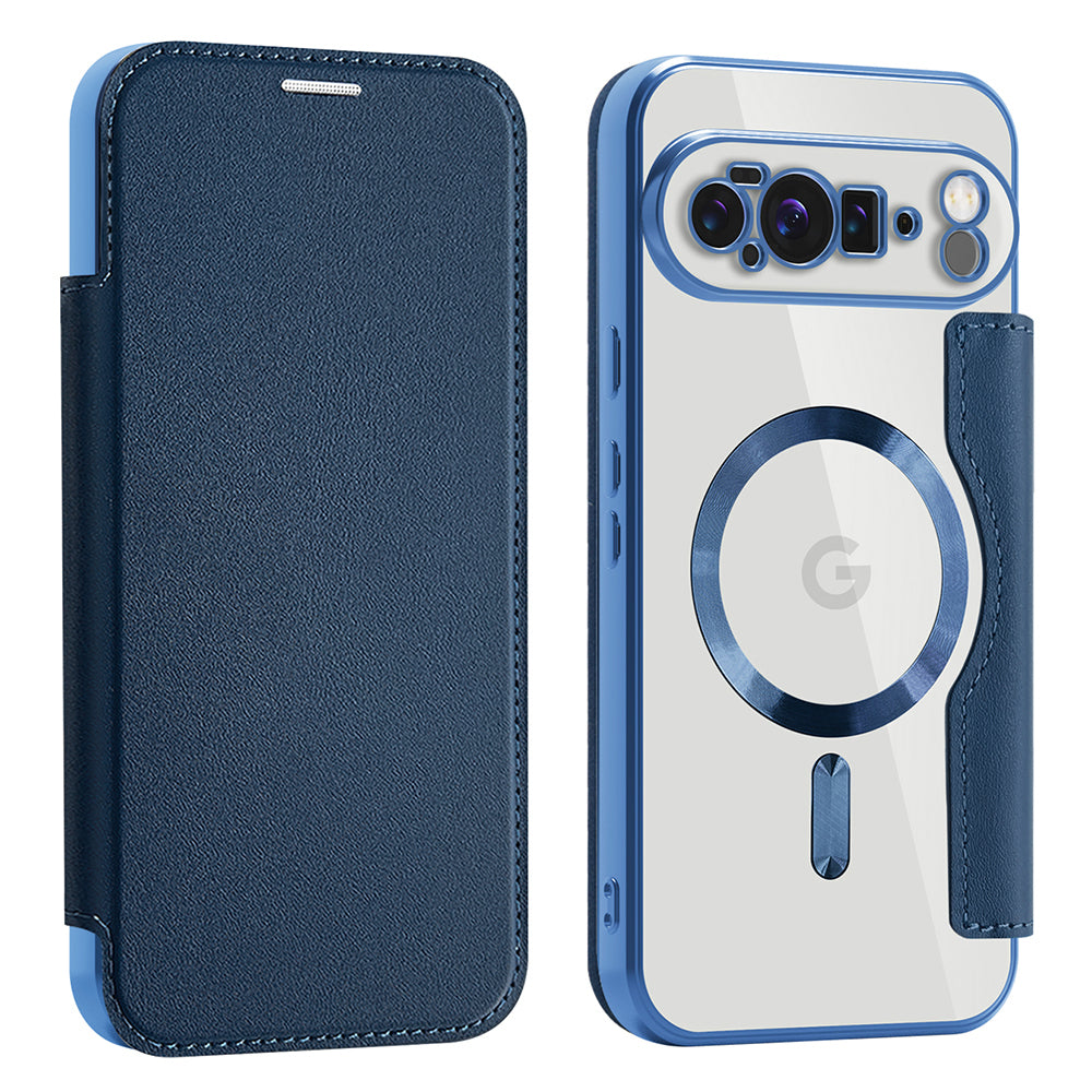MagSafe futrola za Google Pixel 10 Pro XL, Techsuit, SmartMag Book, Plava