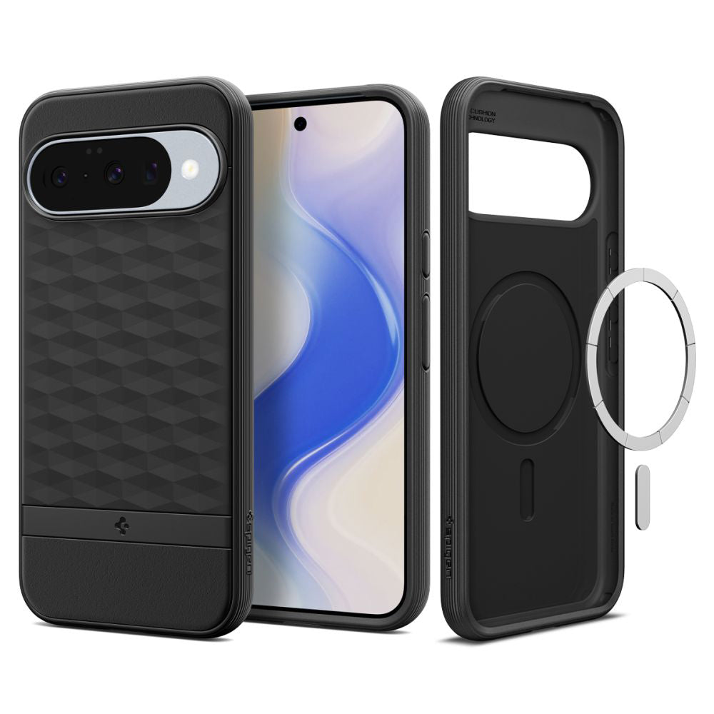 Futrola MagSafe za Google Pixel 10 Pro / 10, Spigen, Caseology Parallax, Crna Mat ACS09708
