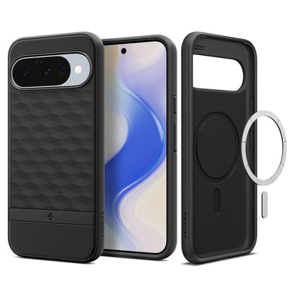 Futrola MagSafe za Google Pixel 10 Pro / 10, Spigen, Caseology Parallax, Crna Mat ACS09708
