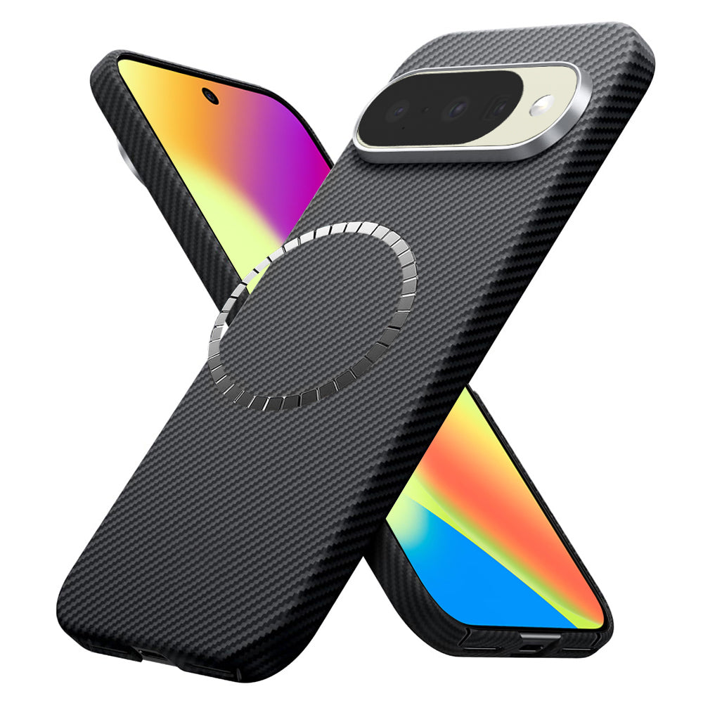 Futrola MagSafe za Google Pixel 10 Pro / 10, Techsuit, Aramid Fiber, Crna