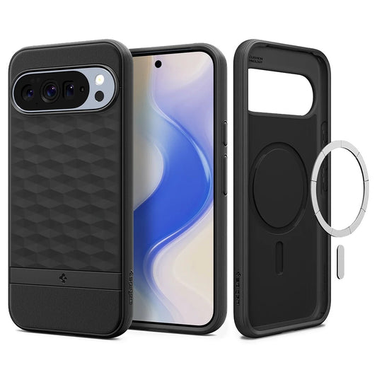 Futrola MagSafe za Google Pixel 10 Pro XL, Spigen, Caseology Parallax, Crna Mat ACS09731