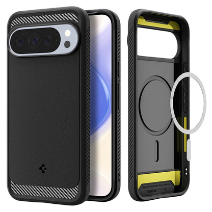 Futrola MagSafe za Google Pixel 10 Pro XL, Spigen, Rugged Armor, Mat Crna ACS09721