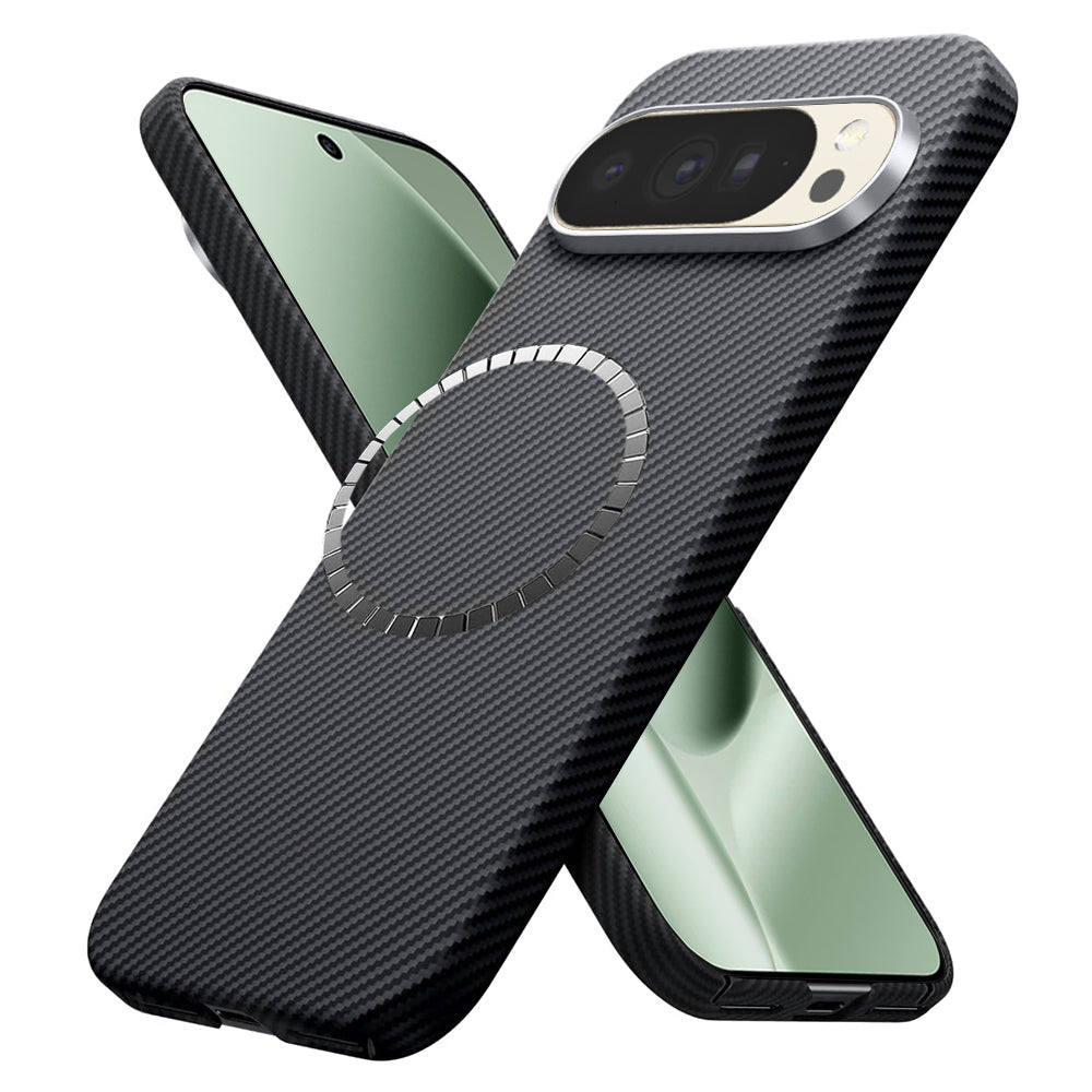 Futrola MagSafe za Google Pixel 10 Pro XL, Techsuit, Aramid Fiber, Crna